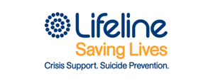 Lifeline Saving Lives, Crisis Support, Suicide Prevention logo