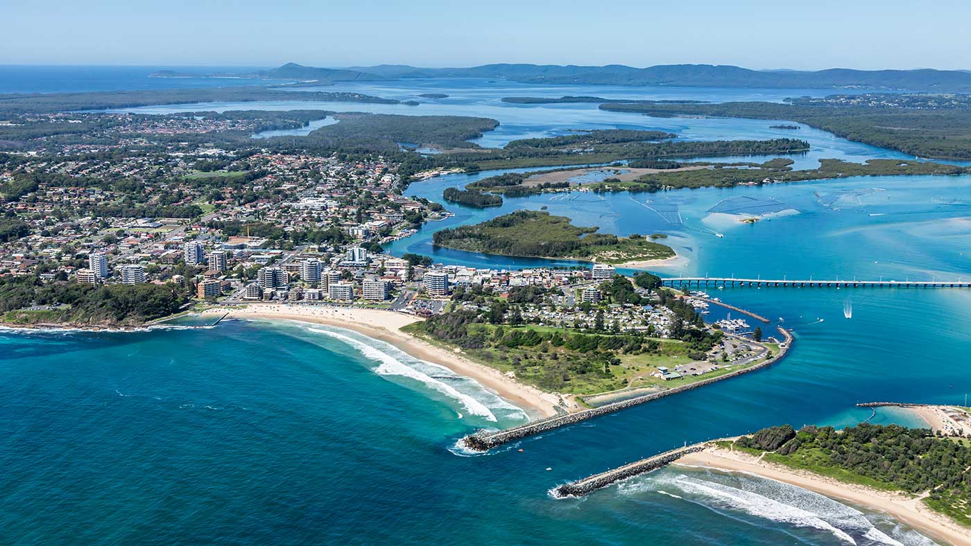 Aerial view of Forster