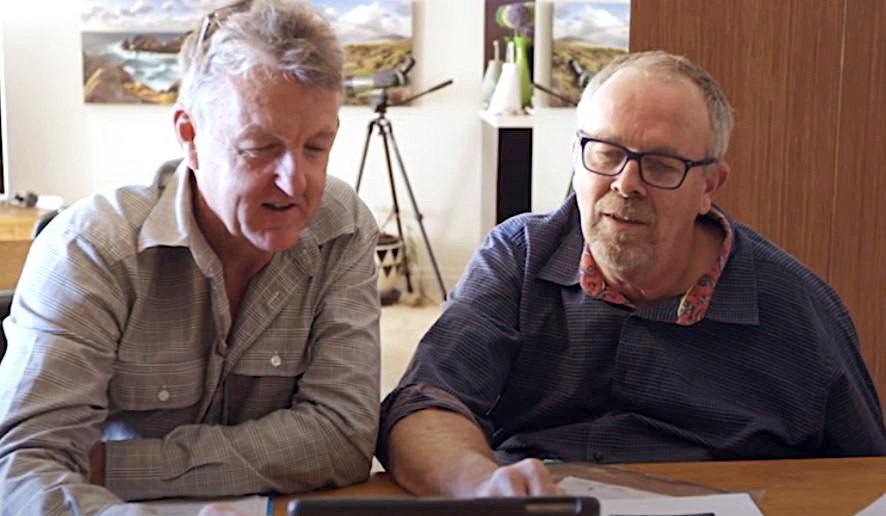 home-mods-2-optimized Bryan and care customer discussing home modification plans