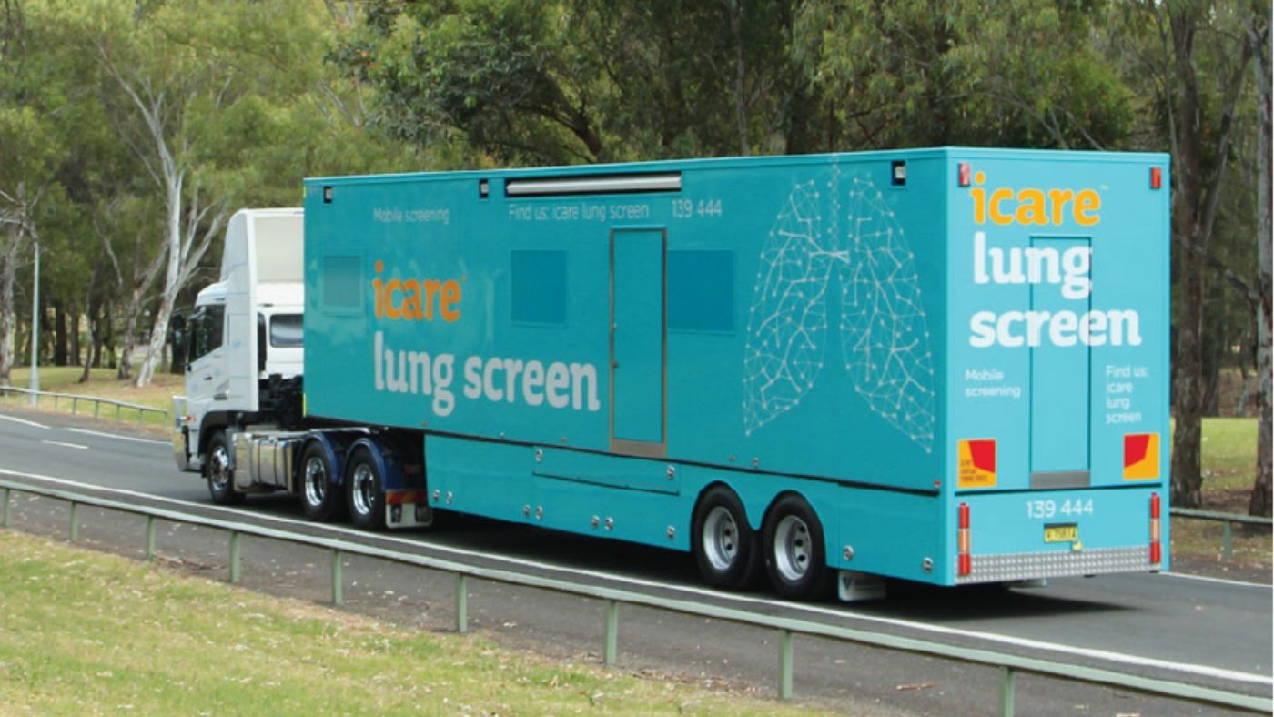 icare mobile lung screening bus