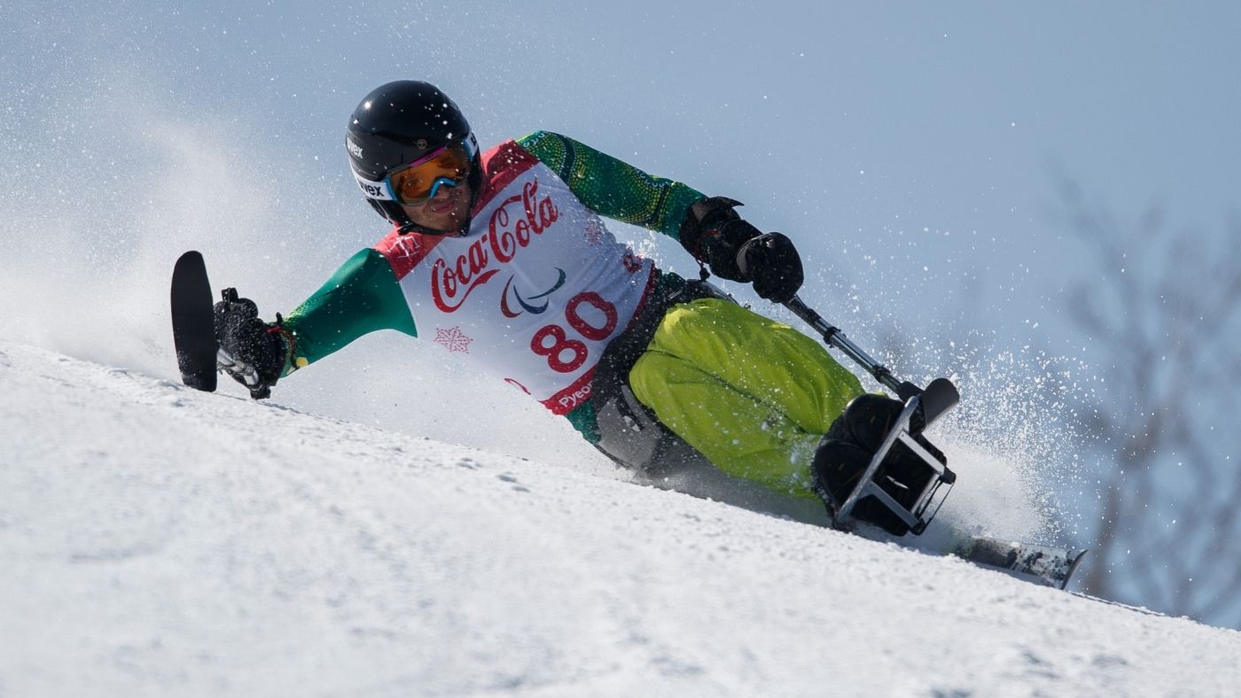 Paralympian sit skier Sam Tait