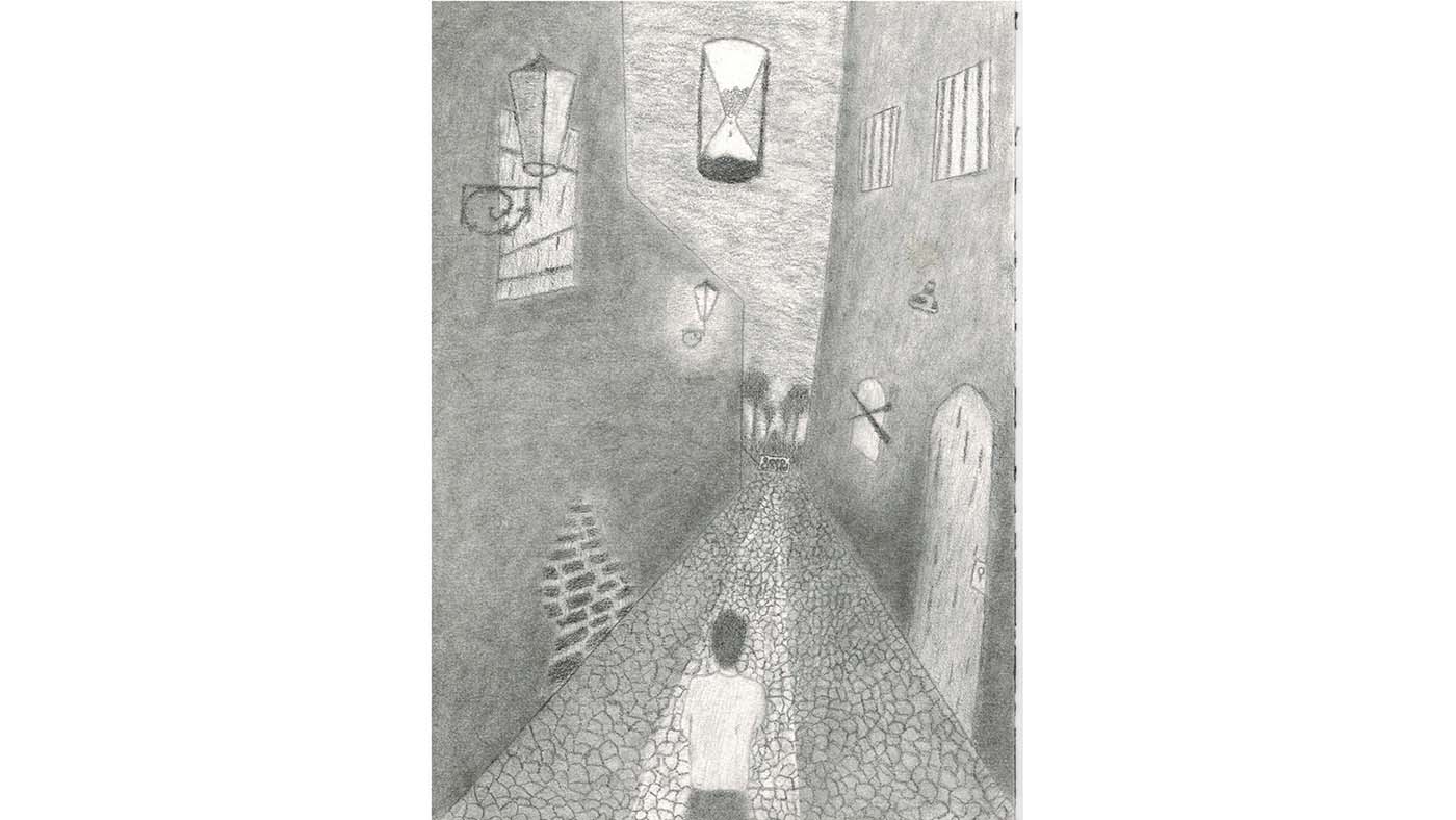 A drawing by Shine Art Prize entrant Daniel Khalef