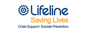 Lifeline Saving Lives, Crisis Support, Suicide Prevention logo